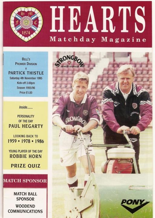 1995110401 Partick Thistle 3-0 Tynecastle