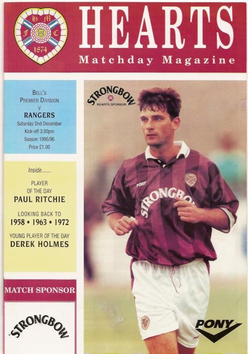 1995120201 Rangers 0-2 Tynecastle