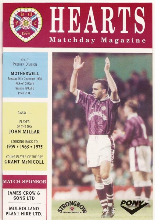 1995122601 Motherwell Tynecastle Postponed