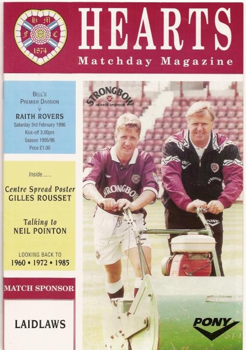 1996020301 Raith Rovers 2-0 Tynecastle