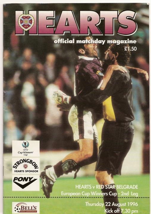 1996082201 Red Star Belgrade 1-1 Tynecastle