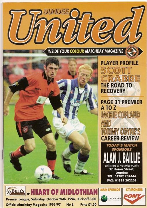 1996102601 Dundee United 0-1 Tannadice Park