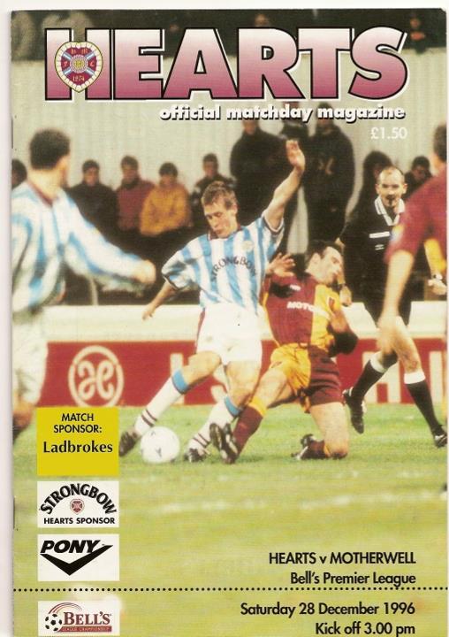 1996122801 Motherwell 4-1 Tynecastle