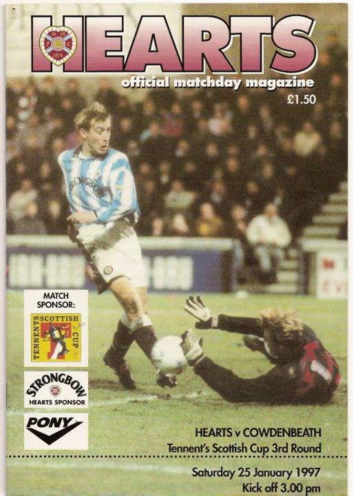 1997012501 Cowdenbeath 5-0 Tynecastle