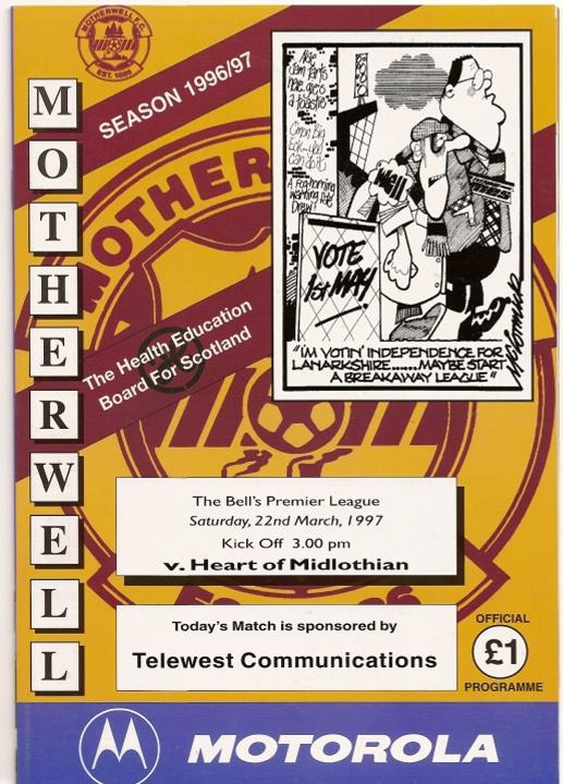 1997032201 Motherwell 1-0 Fir Park