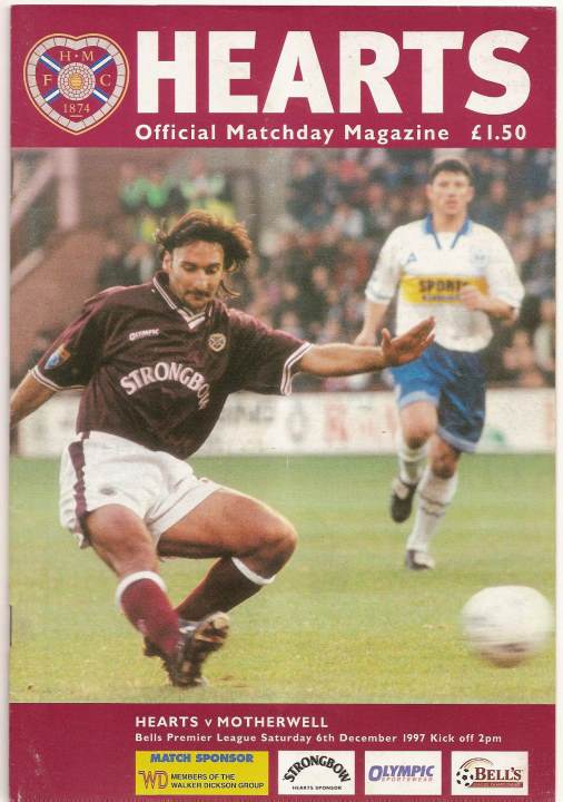 1997120601 Motherwell 2-0 Tynecastle