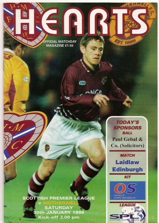 1999013001 Motherwell 0-2 Tynecastle