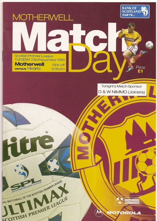 1999112301 Motherwell 1-2 Fir Park