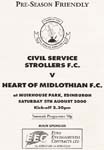 2000080501 Civil Service Strollers vs Hearts XI Muirhouse Park