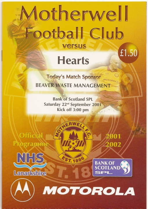 2001092201 Motherwell 0-2 Fir Park