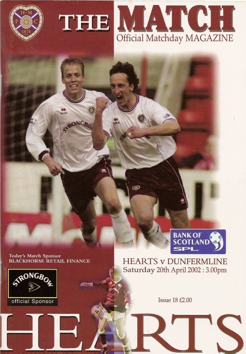 2002042001 Dunfermline Athletic 2-0 Tynecastle