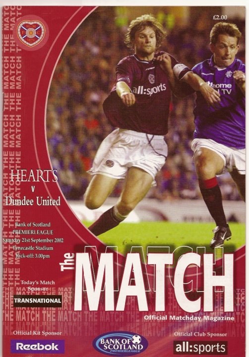 2002092101 Dundee United 2-0 Tynecastle