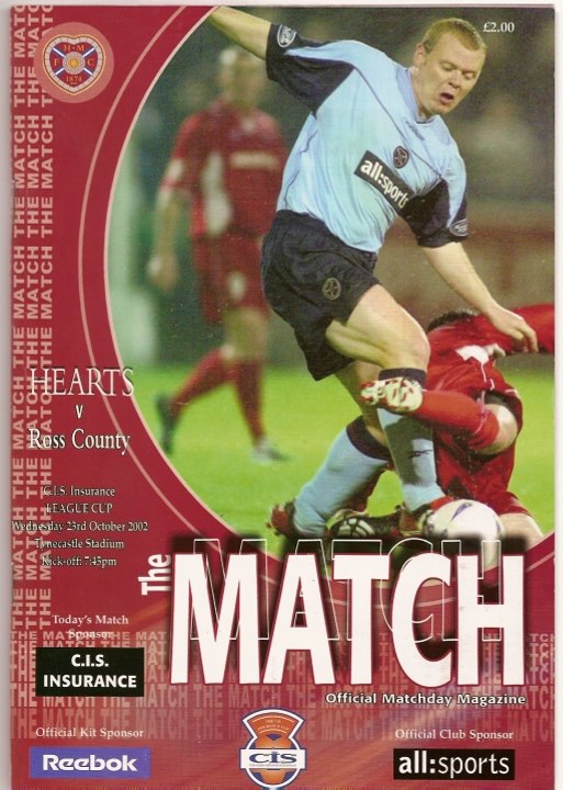 2002102301 Ross County 3-0 Tynecastle