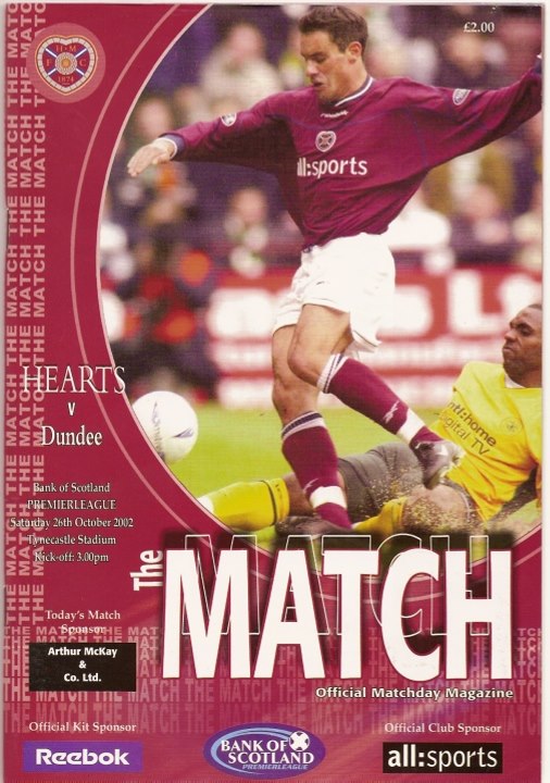 2002102601 Dundee 1-2 Tynecastle