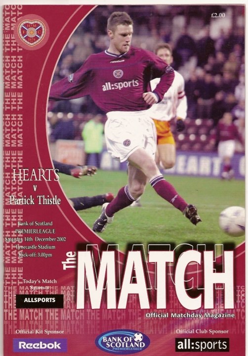 2002121401 Partick Thistle 1-0 Tynecastle