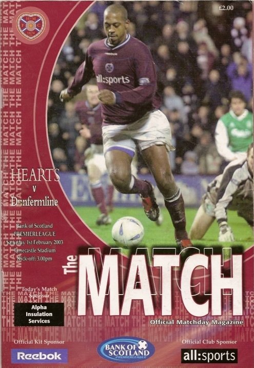 2003020101 Dunfermline Athletic 3-0 Tynecastle