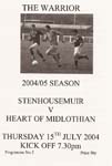 2004071501 Stenhousemuir vs Hearts XI