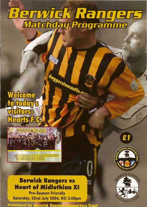 2006072201 Berwick Rangers vs Hearts XI