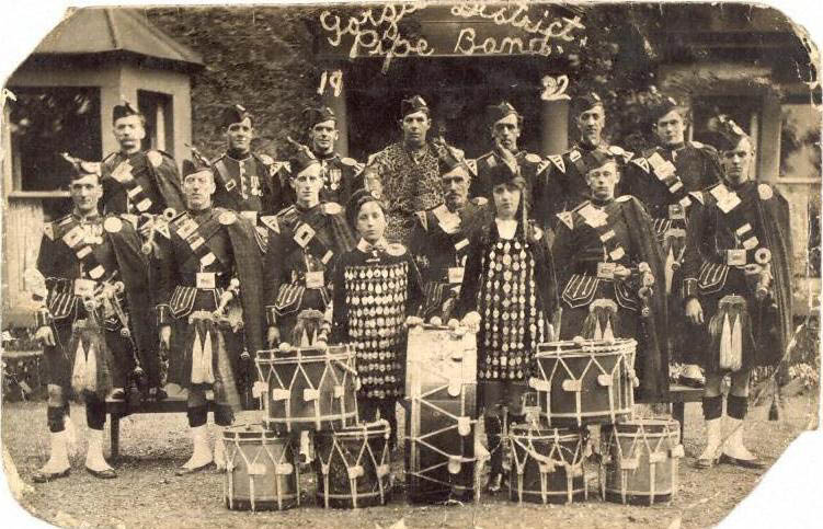 1922 gorgie pipe band