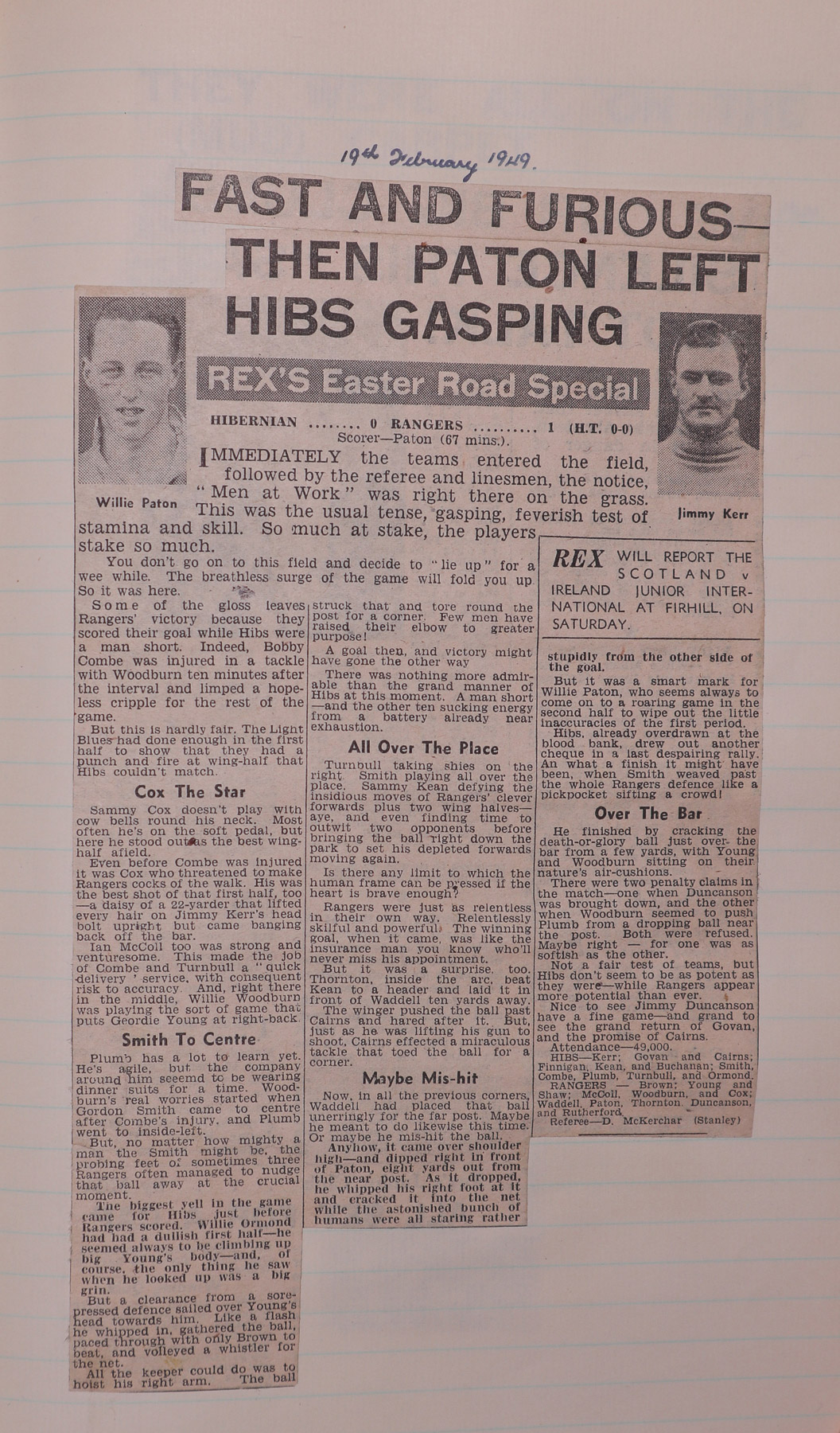 1949-02-19_Hibernian_0-1_Rangers_L1