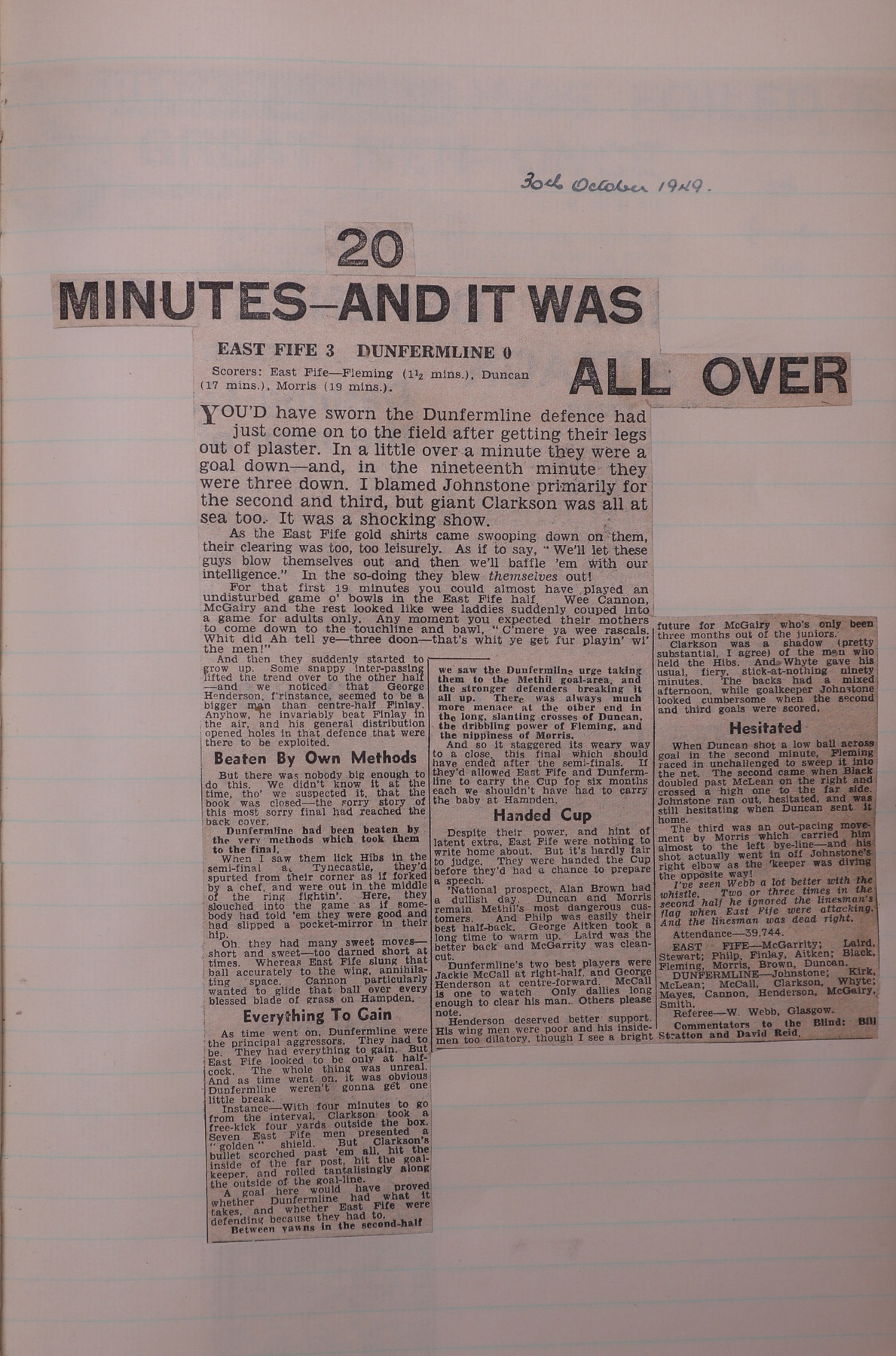 1949-10-29_East_Fife_3-0_Dunfermline_Athletic_League_Cup_Final