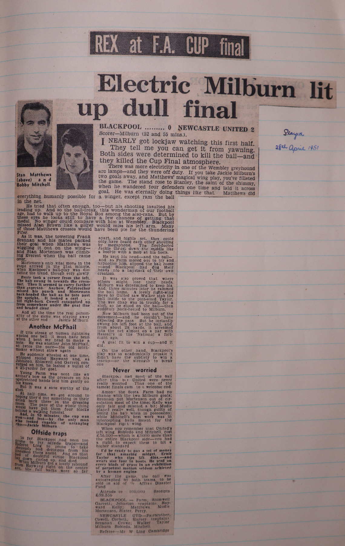 1951-04-28_Newcastle_United_2-0_Blackpool_FA_Cup_Final