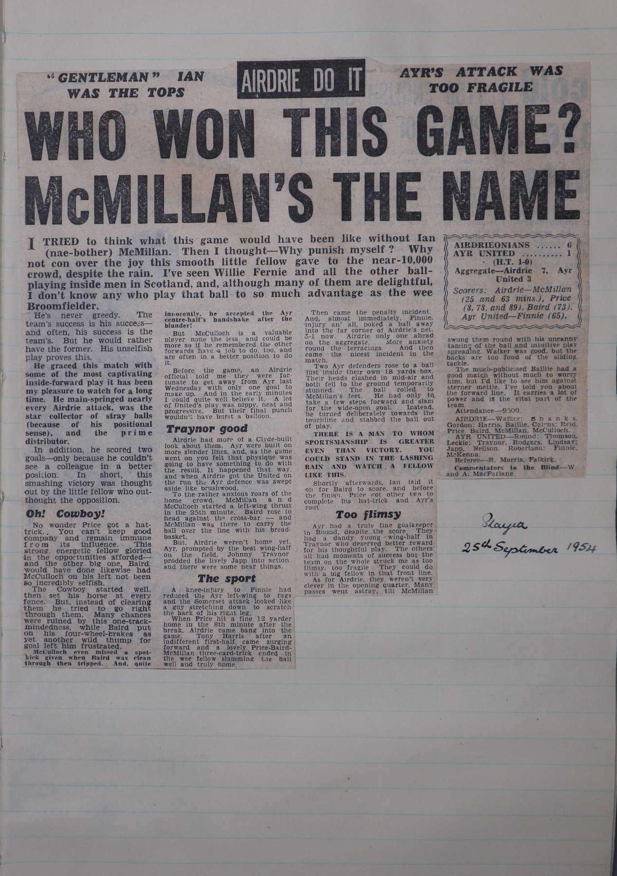 1954-09-25_Airdrieonians_6-1_Ayr_United_League_Cup_QF