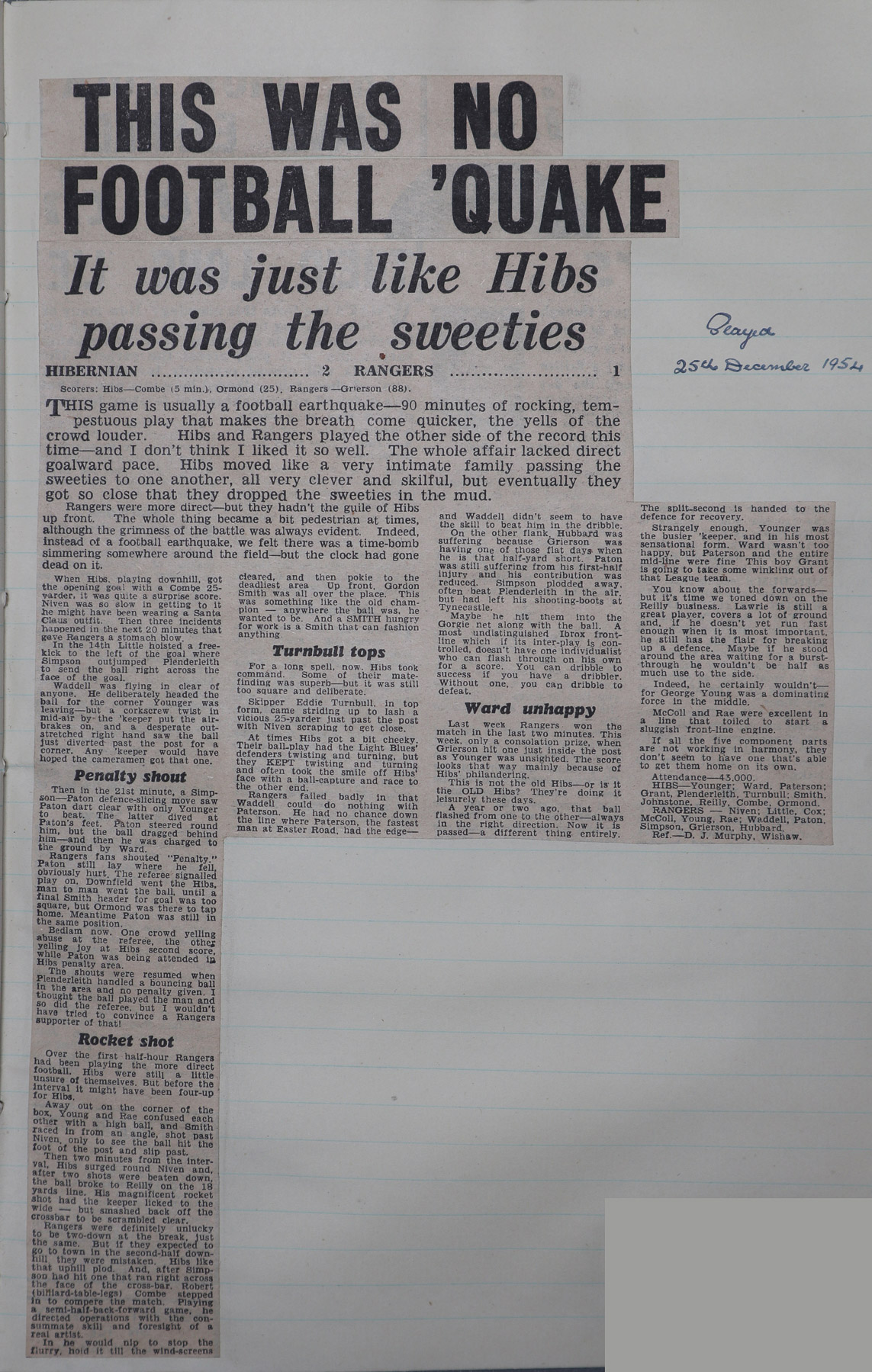 1954-12-25_Hibernian_2-1_Rangers_L1