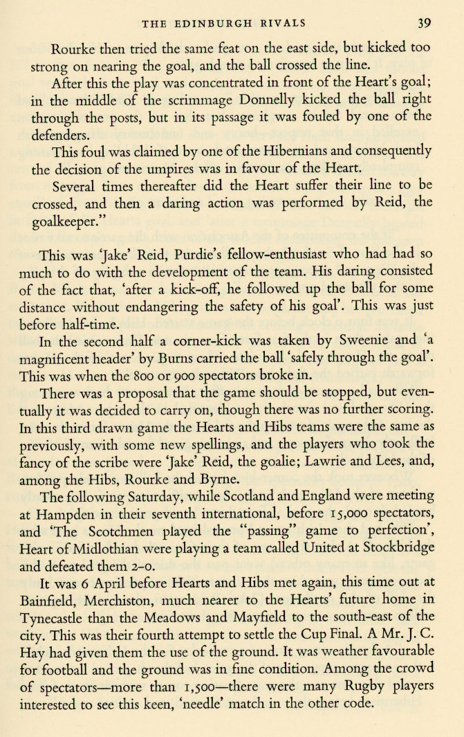 From The Story of Heart Of Midlothian F.C. by ALBERT MACKIE