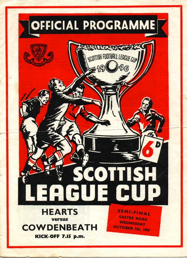 Wed 07 Oct 1959  Hearts 9  Cowdenbeath 3 