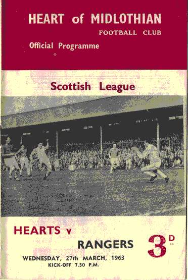 Wed 27 Mar 1963  Hearts 0  Rangers 5 