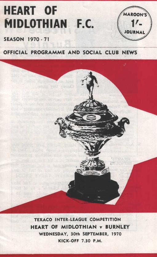 Wed 14 Apr 1971  Hearts 1  Wolves 3 