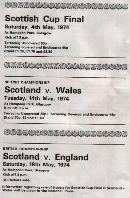 Sat 06 Apr 1974  Hearts 1  Dundee United 1 