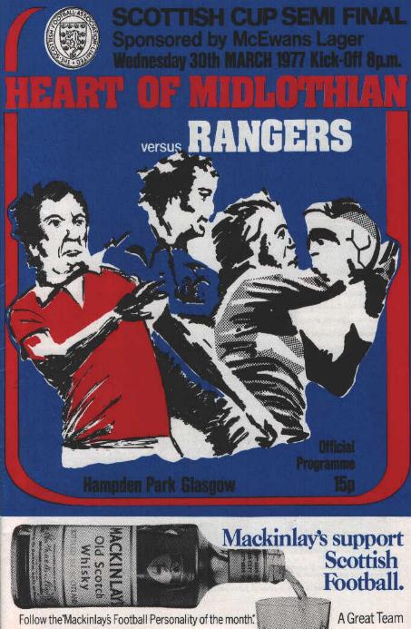 Wed 30 Mar 1977  Hearts 0  Rangers 2 
