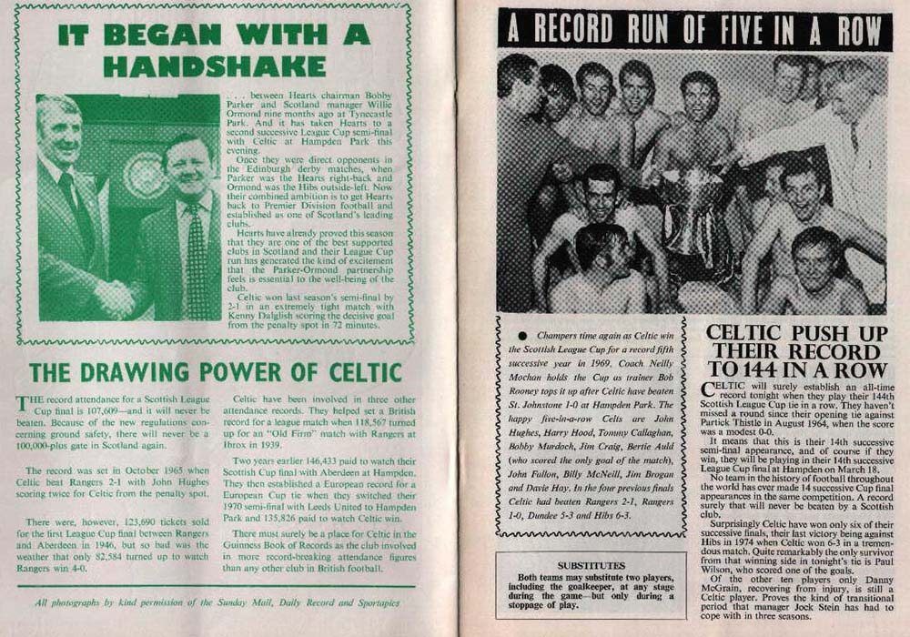 Wed 01 Mar 1978  Hearts 0  Celtic 2 