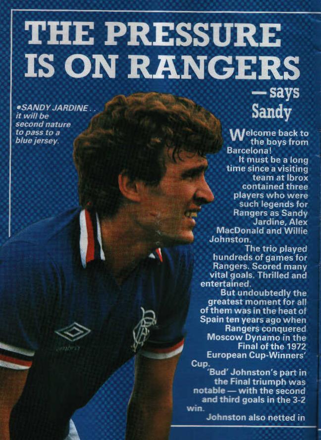 Wed 27 Oct 1982  Rangers 2  Hearts 0 