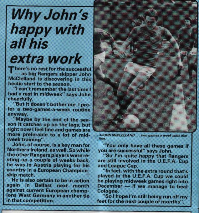 Wed 27 Oct 1982  Rangers 2  Hearts 0 