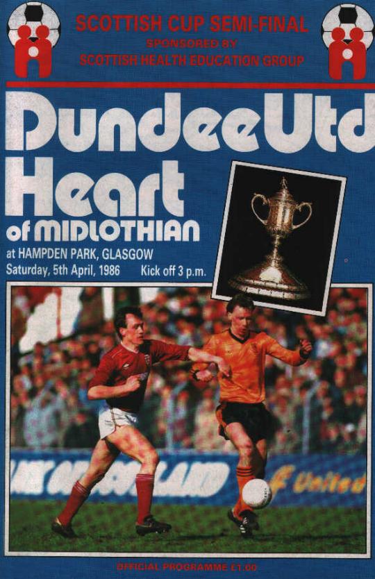 Sat 05 Apr 1986  Hearts 1  Dundee United 0 