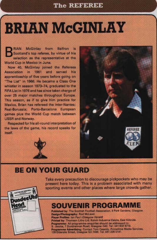 Sat 05 Apr 1986  Hearts 1  Dundee United 0 