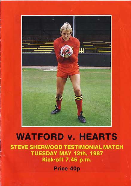 Tue 12 May 1987  Watford 4  Hearts 3 
