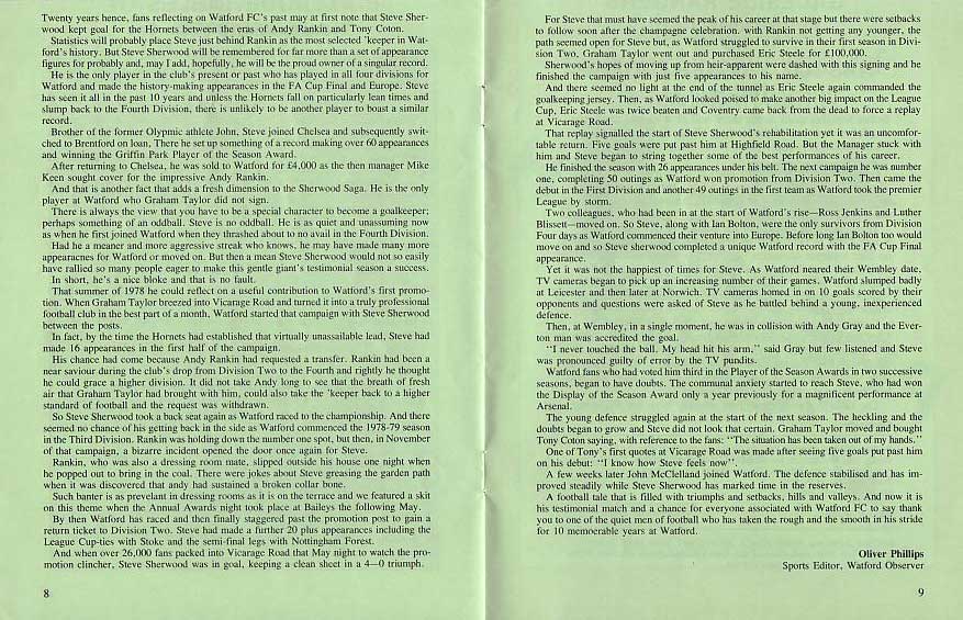 Tue 12 May 1987  Watford 4  Hearts 3 