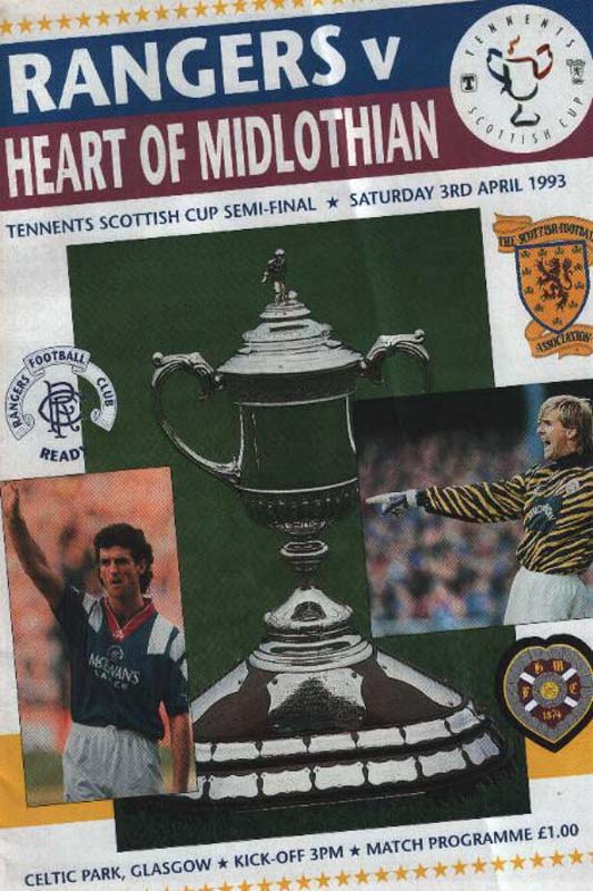 Sat 03 Apr 1993  Hearts 1  Rangers 2 