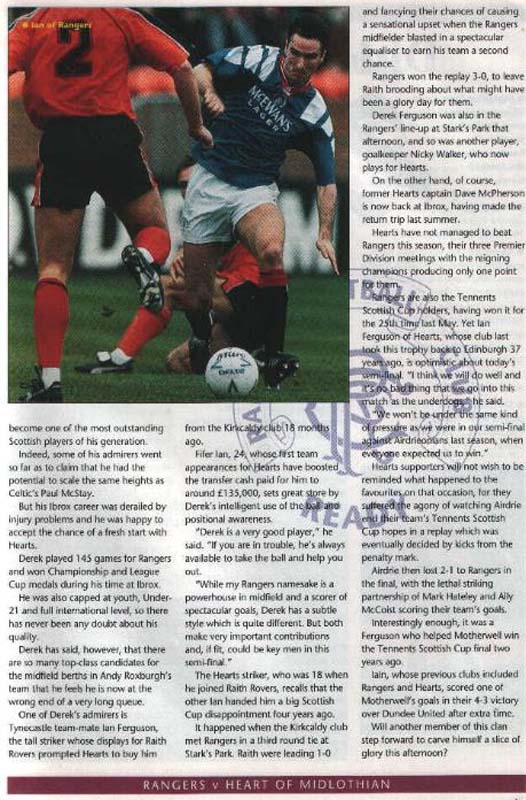 Sat 03 Apr 1993  Hearts 1  Rangers 2 