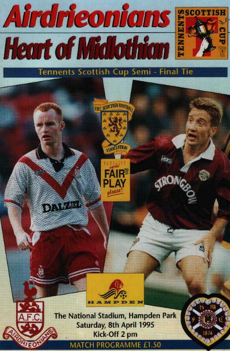Sat 08 Apr 1995  Hearts 0  Airdrieonians 1 