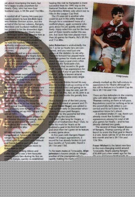 Sat 08 Apr 1995  Hearts 0  Airdrieonians 1 