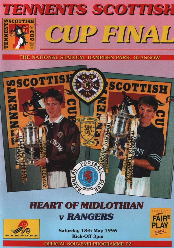 Sat 18 May 1996  Hearts 1  Rangers 5 