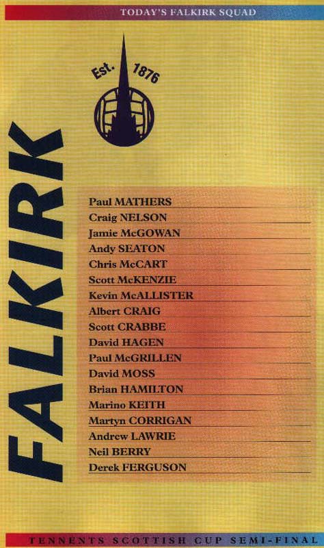 Sat 04 Apr 1998  Hearts 3  Falkirk 1 