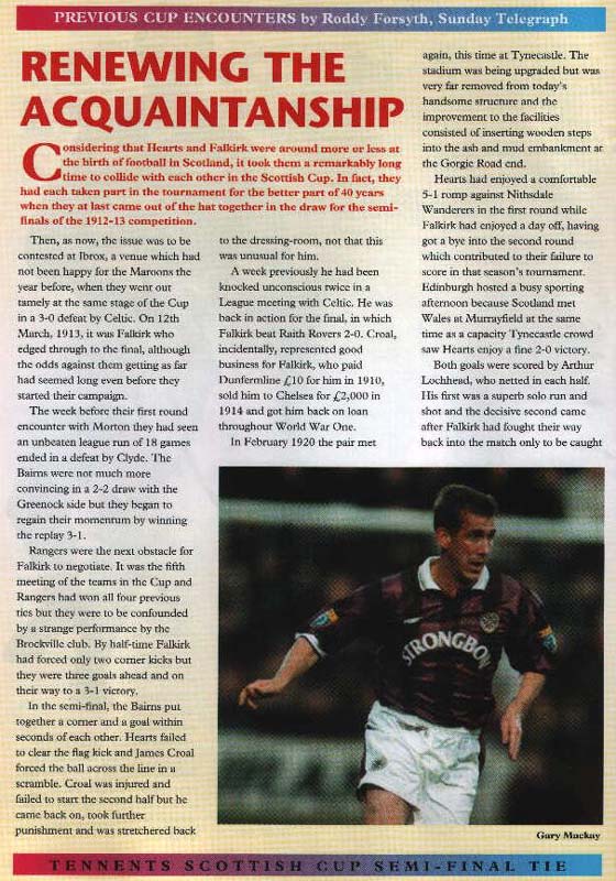 Sat 04 Apr 1998  Hearts 3  Falkirk 1 