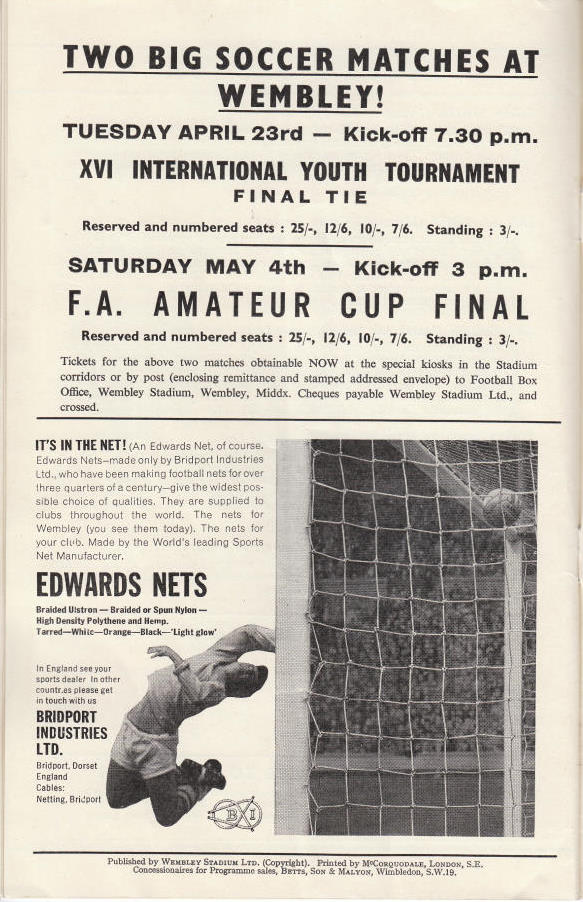 1963040614 England 2-1 Wembley Stadium