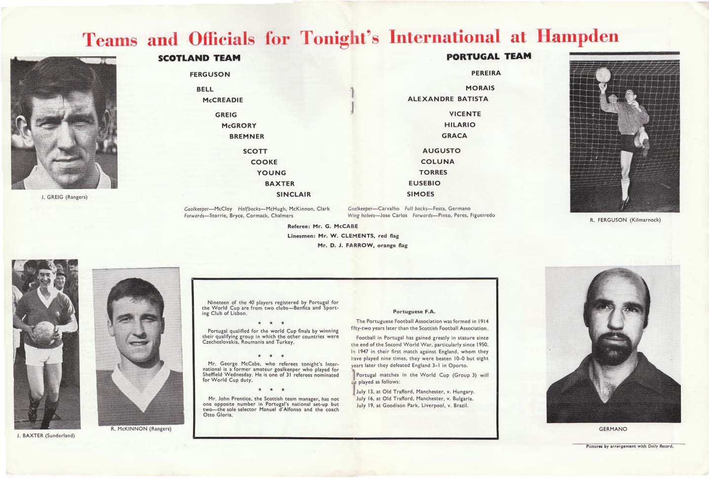 1966061804 Portugal 0-1 Hampden Park